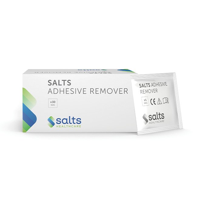 Preparat do usuwania kleju stomijnego Salts WipeAway – chusteczki