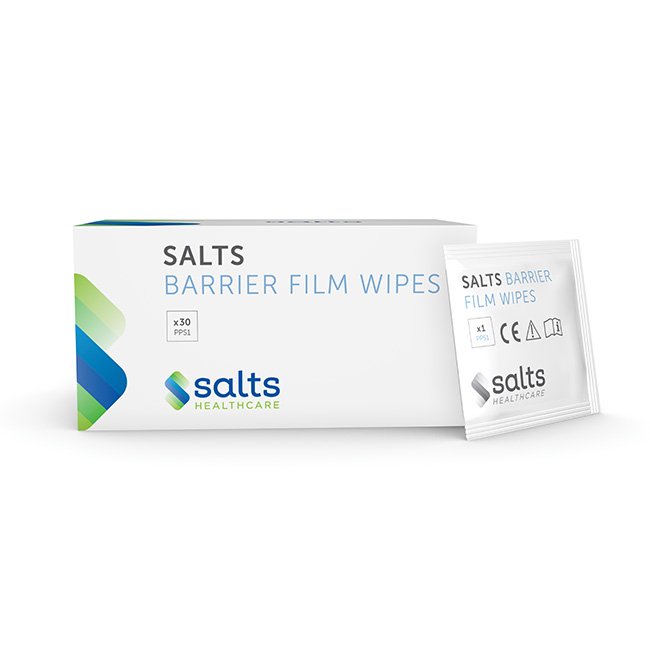 Chusteczki ochronne do skóry wokół stomii Salts Barrier Film